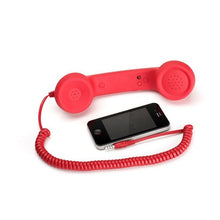 Load image into Gallery viewer, High quality retro classic Comfort telephone Handset 3.5mm Mini microphone Speaker Phone Call Receiver For Iphone Samsung Huawei