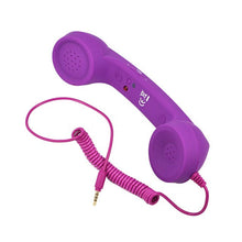 Load image into Gallery viewer, High quality retro classic Comfort telephone Handset 3.5mm Mini microphone Speaker Phone Call Receiver For Iphone Samsung Huawei