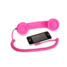 Load image into Gallery viewer, High quality retro classic Comfort telephone Handset 3.5mm Mini microphone Speaker Phone Call Receiver For Iphone Samsung Huawei