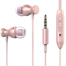 Load image into Gallery viewer, MENGYU Magnet Metal Earphone Heavy Bass Sound Anti-Sweat Sport Headset with Mic Handsfree Earbuds for iPhone Samsung Xiaomi