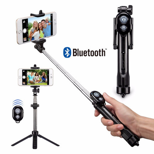 FGHGF Mini Selfie Stick Foldable Tripod 3 in 1 Universal Romote Bluetooth Stick For IOS iPhone 6 6s 7 Samsung Xiaomi Android
