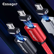 Load image into Gallery viewer, Essager Micro USB Cable Magnetic Charger For Samsung Xiaomi Huawei LG 2.4A Fast Charge Magnet Charging Data Cord Microusb Cable