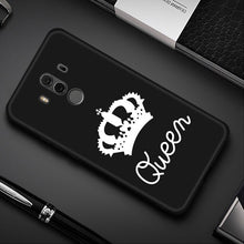 Load image into Gallery viewer, Queen Crown Letter Cover Phone Cases For Huawei Nova3 3i Mate 20 X Mate 10 Pro P20 Lite Soft TPU Case For Honor 8X Max 6C pro 8C