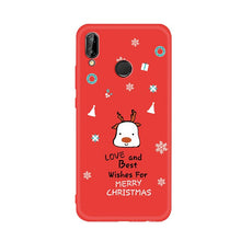 Load image into Gallery viewer, Phone Case For Huawei Nova3e 3 3i 2i P20 Pro P Smart Mate 20 10 Lite Cute Cartoon Soft TPU Cases for Honor 9i Christmas Cover