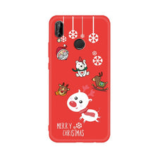 Load image into Gallery viewer, Phone Case For Huawei Nova3e 3 3i 2i P20 Pro P Smart Mate 20 10 Lite Cute Cartoon Soft TPU Cases for Honor 9i Christmas Cover