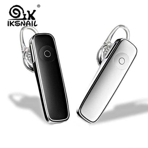 IKSNAIL Business Bluetooth Earphone Wireless Stereo Sport Headset With Mic Earbuds Handsfree Headphones For Smart Phone Earpiece