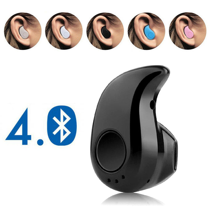 Mini Wireless Bluetooth Earphone in Ear Sport with Mic Handsfree Headset Earbud for iPhone 7 8 X For Samsung Huawei Android