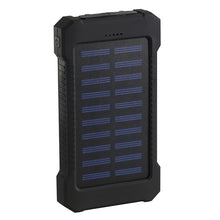 Load image into Gallery viewer, Solar Power Bank Waterproof 30000mAh Solar Charger 2 USB Ports External Charger Powerbank for Xiaomi Smartphone with LED Light