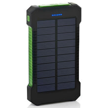 Load image into Gallery viewer, Solar Power Bank Waterproof 30000mAh Solar Charger 2 USB Ports External Charger Powerbank for Xiaomi Smartphone with LED Light