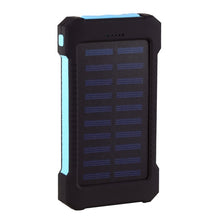 Load image into Gallery viewer, Solar Power Bank Waterproof 30000mAh Solar Charger 2 USB Ports External Charger Powerbank for Xiaomi Smartphone with LED Light