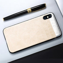 Load image into Gallery viewer, GerTong Phone Cases For iPhone 6 8 7 6s Plus Case Crocodile Leather Business Ultra Slim Coque Back Cover For iPhone X Capa Shell