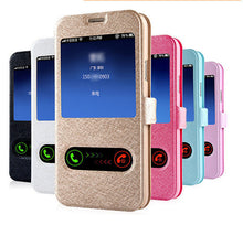 Load image into Gallery viewer, GerTong Soft Silicone Flip Cover Case For iPhone Xs 5.8"  View Windows PU Leather Case For iPhone XS Max 6.5" 2018 Fundas Coque