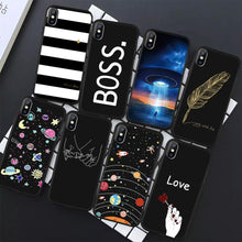 Load image into Gallery viewer, GerTong Abstract Line Face Soft Phone Case For iphone 7 Case Cartoon Art Cover For iphone 5 S SE 6 6S 8 Plus X XS Max XR Coque