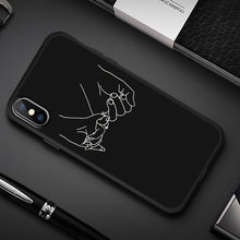 Load image into Gallery viewer, GerTong Abstract Line Face Soft Phone Case For iphone 7 Case Cartoon Art Cover For iphone 5 S SE 6 6S 8 Plus X XS Max XR Coque