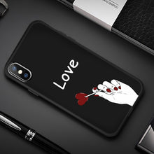 Load image into Gallery viewer, GerTong Abstract Line Face Soft Phone Case For iphone 7 Case Cartoon Art Cover For iphone 5 S SE 6 6S 8 Plus X XS Max XR Coque