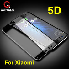 Load image into Gallery viewer, GerTong 5D Curved Edge Screen Protector For Xiaomi 6 Mi a1 5X Tempered Glass For Redmi Note 5A 4 X Global 5 Plus Full Cover Case