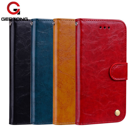 GerTong PU Leather Phone Case Wallet Cover For Huawei Honor 9i Mate 10 Lite Nova2i Y5 II P8 P9 P10 P20 Lite Flip Stand Phone Bag