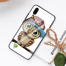 Load image into Gallery viewer, Couple Love Painting Phone Cases For Huawei  P20 Lite Nova 3 3i Mate 20 10 Pro Soft Case For Honor 8X 10 Hard Glass Fundas Cover