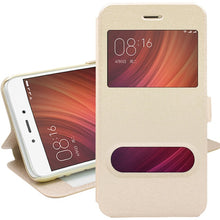 Load image into Gallery viewer, GerTong Leather Filp Case For Xiaomi Redmi 4X 4 4A 3S 3X Note 4 5A 3 5 Pro Plus Mi6 Mi5 Mi A1 Mi5X With Holder Stand Phone Case