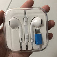 Load image into Gallery viewer, for iPhone X Wired Earphone for lightning Plug Ear pods for iPhone 7 8 Plus XS Max XR X 10 Bluetooth Earphones Mic Stereo Earbud
