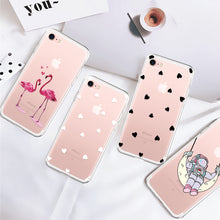 Load image into Gallery viewer, Lovely Red Heart Phone Case For iPhone 6 6S 5 5S SE 7 8 Plus Silicon Soft TPU Clear Ultra Thin Cover For iPhone XS Max X XR Capa