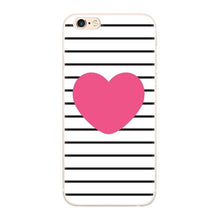 Load image into Gallery viewer, Lovely Red Heart Phone Case For iPhone 6 6S 5 5S SE 7 8 Plus Silicon Soft TPU Clear Ultra Thin Cover For iPhone XS Max X XR Capa
