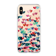 Load image into Gallery viewer, Lovely Red Heart Phone Case For iPhone 6 6S 5 5S SE 7 8 Plus Silicon Soft TPU Clear Ultra Thin Cover For iPhone XS Max X XR Capa