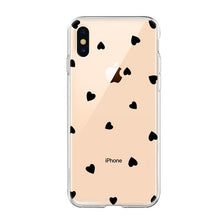 Load image into Gallery viewer, Lovely Red Heart Phone Case For iPhone 6 6S 5 5S SE 7 8 Plus Silicon Soft TPU Clear Ultra Thin Cover For iPhone XS Max X XR Capa
