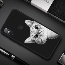 Load image into Gallery viewer, Fish &amp; Cats Animal Pattern Phone Bag Case For Xiaomi Mi8 SE Mi A1 A2 6X Redmi Note 5 5A 6 Pro 6A 4X Soft TPU Cartoon Cover Coque