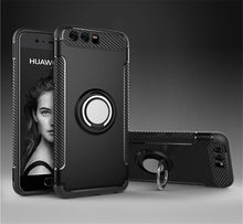 Load image into Gallery viewer, GerTong Soft TPU Armor Case For Huawei P20 Pro P10 Mate 10 Lite P 10 Plus P9 Finger Ring Phone Cover Honor9 V9 Car Holder Cases