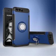 Load image into Gallery viewer, GerTong Soft TPU Armor Case For Huawei P20 Pro P10 Mate 10 Lite P 10 Plus P9 Finger Ring Phone Cover Honor9 V9 Car Holder Cases