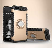 Load image into Gallery viewer, GerTong Soft TPU Armor Case For Huawei P20 Pro P10 Mate 10 Lite P 10 Plus P9 Finger Ring Phone Cover Honor9 V9 Car Holder Cases