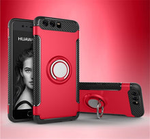 Load image into Gallery viewer, GerTong Soft TPU Armor Case For Huawei P20 Pro P10 Mate 10 Lite P 10 Plus P9 Finger Ring Phone Cover Honor9 V9 Car Holder Cases