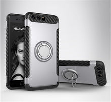 Load image into Gallery viewer, GerTong Soft TPU Armor Case For Huawei P20 Pro P10 Mate 10 Lite P 10 Plus P9 Finger Ring Phone Cover Honor9 V9 Car Holder Cases