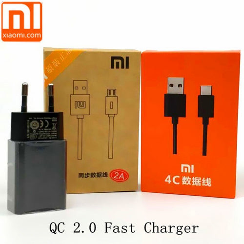EU xiaomi Fast charger Original qc 2.0 quick charge power adapter For redmi note 5 plus a2 5a 6 pro 6a mi5 4c a1 3 4x